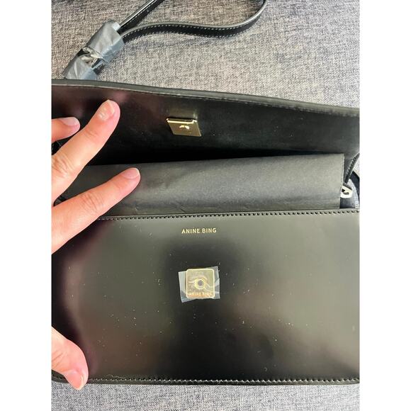 NEW Anine Bing Elly Crossbody bag in black NWT - Picture 12 of 13